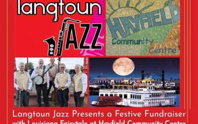 Festive fundraiser with Louisiana Fairytale at Hayfield Community Centre Saturday 17 December 8.00 pm